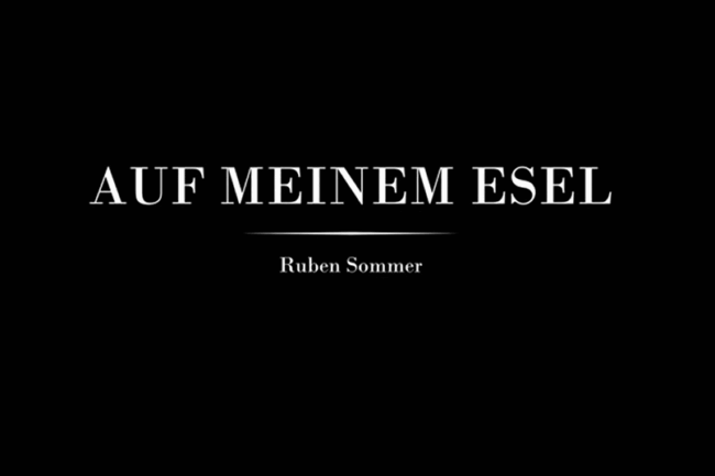 auf meinem Esel
